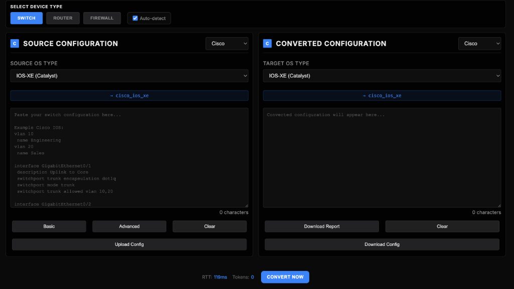 NetConverter Interface