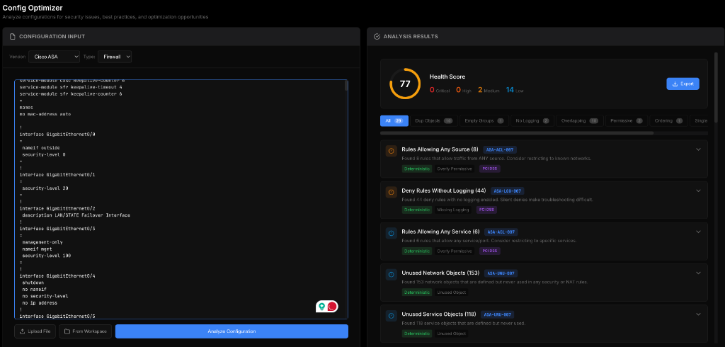 Optimization Interface